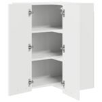 Hanging Cabinet White 57 x 57 x 80 cm Engineered Wood