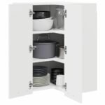Hanging Cabinet White 57 x 57 x 80 cm Engineered Wood