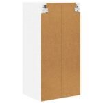 Hanging Cabinet with Door White 40 x 31 x 80 cm Engineered Wood