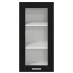 Hanging Cabinet Black Oak 40 x 31 x 80 cm Engineered Wood