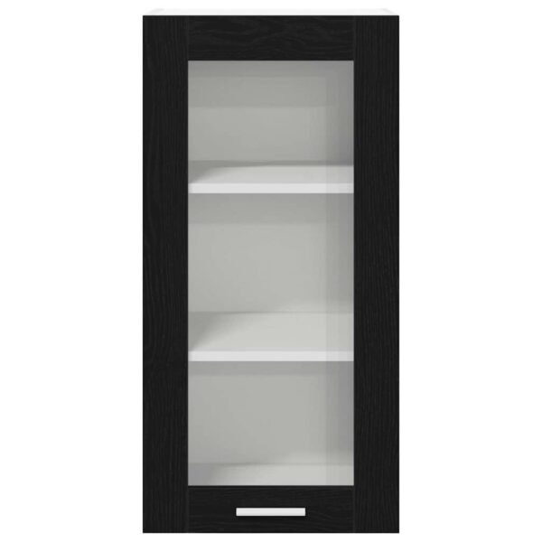 Hanging Cabinet Black Oak 40 x 31 x 80 cm Engineered Wood