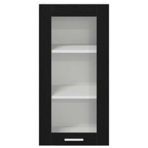 Hanging Cabinet 2 pcs Black Oak 40 x 31 x 80 cm Engineered Wood