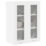 Hanging Cabinet with Door White 60 x 31 x 80 cm Engineered Wood