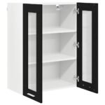 Hanging Cabinet Black Oak 60 x 31 x 80 cm Engineered Wood