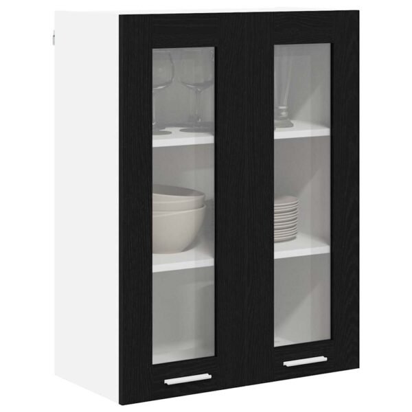 Hanging Cabinet Black Oak 60 x 31 x 80 cm Engineered Wood