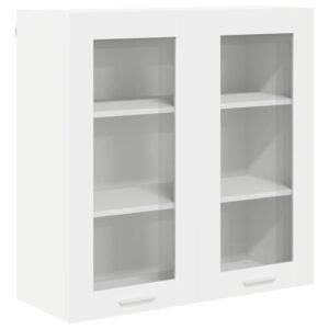 Hanging Cabinet with Door White 80 x 31 x 80 cm Engineered Wood