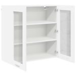 Hanging Cabinet with Door White 80 x 31 x 80 cm Engineered Wood