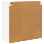 Hanging Cabinet with Door White 80 x 31 x 80 cm Engineered Wood