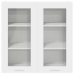 Hanging Cabinet with Door White 80 x 31 x 80 cm Engineered Wood