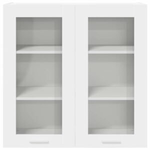 Hanging Cabinet with Door White 80 x 31 x 80 cm Engineered Wood