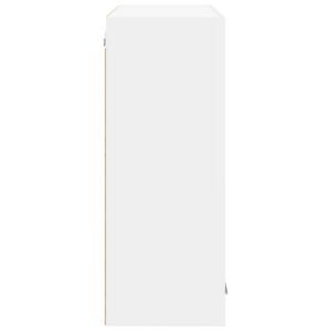 Hanging Cabinet with Door White 80 x 31 x 80 cm Engineered Wood