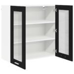 Hanging Cabinet Black Oak 80 x 31 x 80 cm Engineered Wood