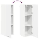 Hanging Cabinet White 30 x 31 x 100 cm Engineered Wood