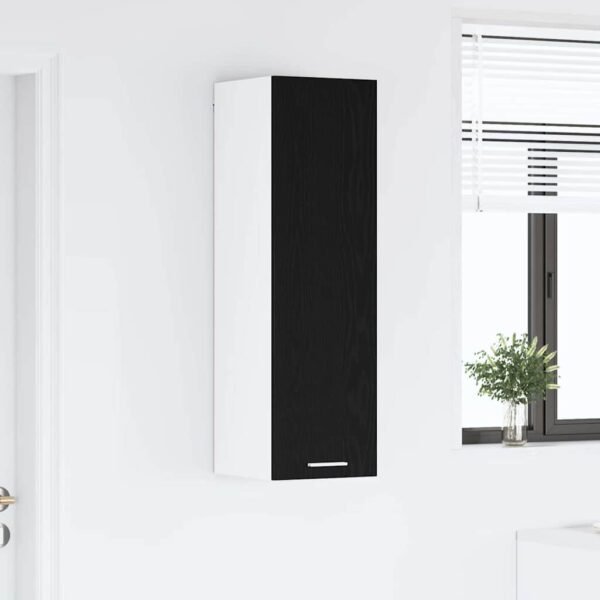 Hanging Cabinet Black Oak 30 x 31 x 100 cm Engineered Wood