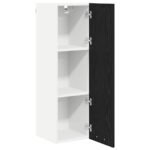 Hanging Cabinet Black Oak 30 x 31 x 100 cm Engineered Wood