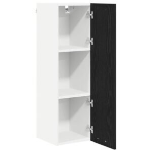 Hanging Cabinet Black Oak 30 x 31 x 100 cm Engineered Wood