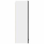 Hanging Cabinet Black Oak 30 x 31 x 100 cm Engineered Wood