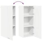 Hanging Cabinet White 40 x 31 x 100 cm Engineered Wood