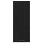 Hanging Cabinet Black Oak 40 x 31 x 100 cm Engineered Wood