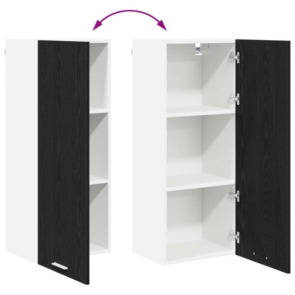 Hanging Cabinet Black Oak 40 x 31 x 100 cm Engineered Wood