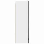 Hanging Cabinet Black Oak 40 x 31 x 100 cm Engineered Wood