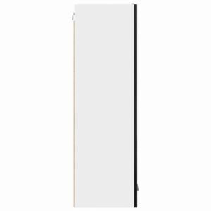 Hanging Cabinet Black Oak 40 x 31 x 100 cm Engineered Wood