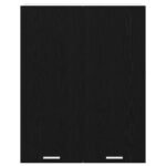 Hanging Cabinet Black Oak 80 x 31 x 100 cm Engineered Wood