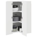 Hanging Cabinet White 57 x 57 x 100 cm Engineered Wood