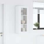 Hanging Cabinet White 40 x 31 x 100 cm Engineered Wood