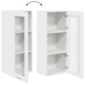 Hanging Cabinet White 40 x 31 x 100 cm Engineered Wood