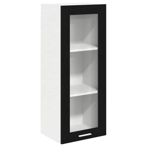 Hanging Cabinet Black Oak 40 x 31 x 100 cm Engineered Wood