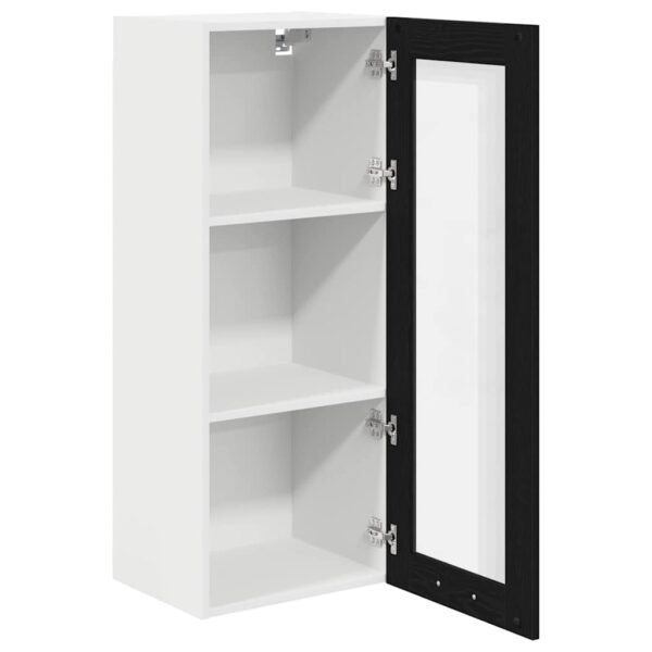 Hanging Cabinet Black Oak 40 x 31 x 100 cm Engineered Wood