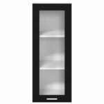 Hanging Cabinet Black Oak 40 x 31 x 100 cm Engineered Wood