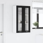 Hanging Cabinet Riga Black Oak 60 x 31 x 100 cm Engineered Wood