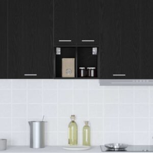 Hanging Cabinet Black Oak 30 x 29,5 x 40 cm Engineered Wood