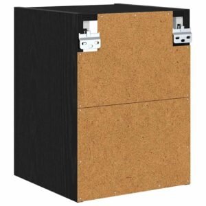 Hanging Cabinet Black Oak 30 x 29,5 x 40 cm Engineered Wood