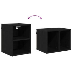 Hanging Cabinet Black Oak 30 x 29,5 x 40 cm Engineered Wood