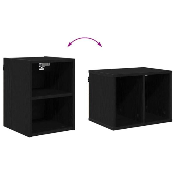 Hanging Cabinet Black Oak 30 x 29,5 x 40 cm Engineered Wood
