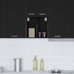 Hanging Cabinet Black Oak 40 x 29,5 x 40 cm Engineered Wood