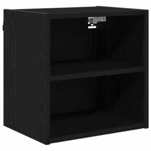 Hanging Cabinet Black Oak 40 x 29,5 x 40 cm Engineered Wood