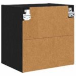 Hanging Cabinet Black Oak 40 x 29,5 x 40 cm Engineered Wood