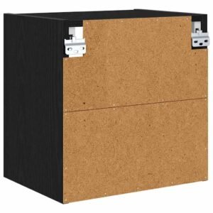 Hanging Cabinet Black Oak 40 x 29,5 x 40 cm Engineered Wood