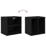 Hanging Cabinet Black Oak 40 x 29,5 x 40 cm Engineered Wood