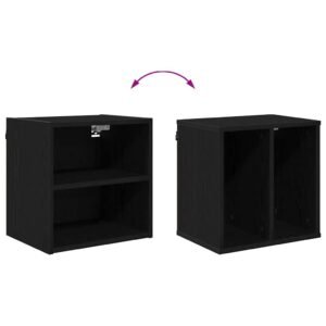 Hanging Cabinet Black Oak 40 x 29,5 x 40 cm Engineered Wood