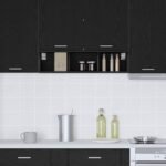 Hanging Cabinet Black Oak 20 x 29,5 x 80 cm Engineered Wood