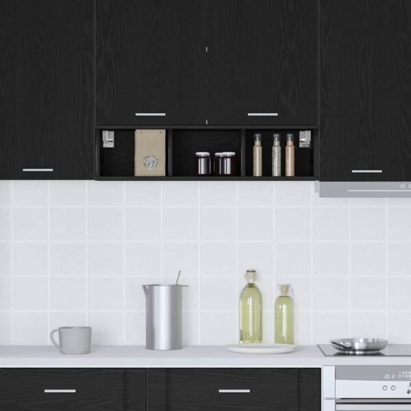Hanging Cabinet Black Oak 20 x 29,5 x 80 cm Engineered Wood