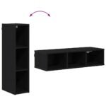 Hanging Cabinet Black Oak 20 x 29,5 x 80 cm Engineered Wood