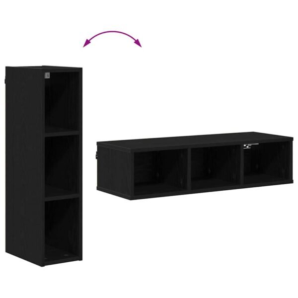 Hanging Cabinet Black Oak 20 x 29,5 x 80 cm Engineered Wood