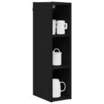 Hanging Cabinet Black Oak 20 x 29,5 x 80 cm Engineered Wood