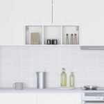 Hanging Cabinet Riga White 30 x 29,5 x 80 cm Engineered Wood
